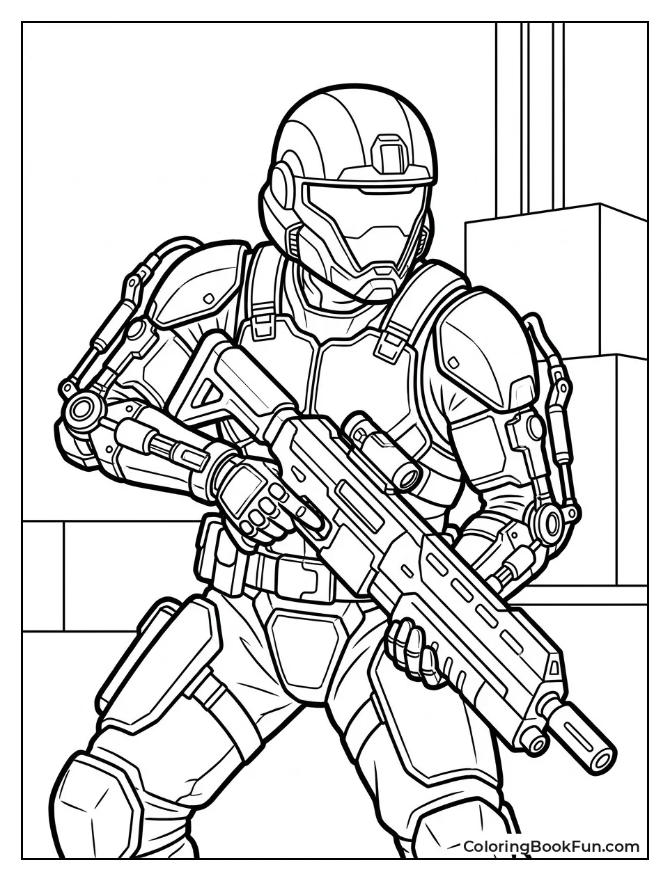 Cyborg Soldier with Visor
