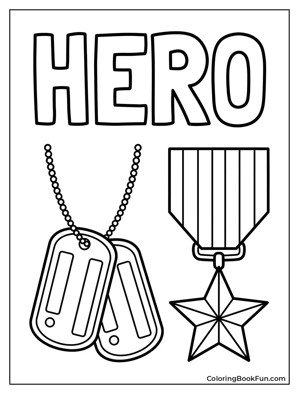 Dog Tags with Medal