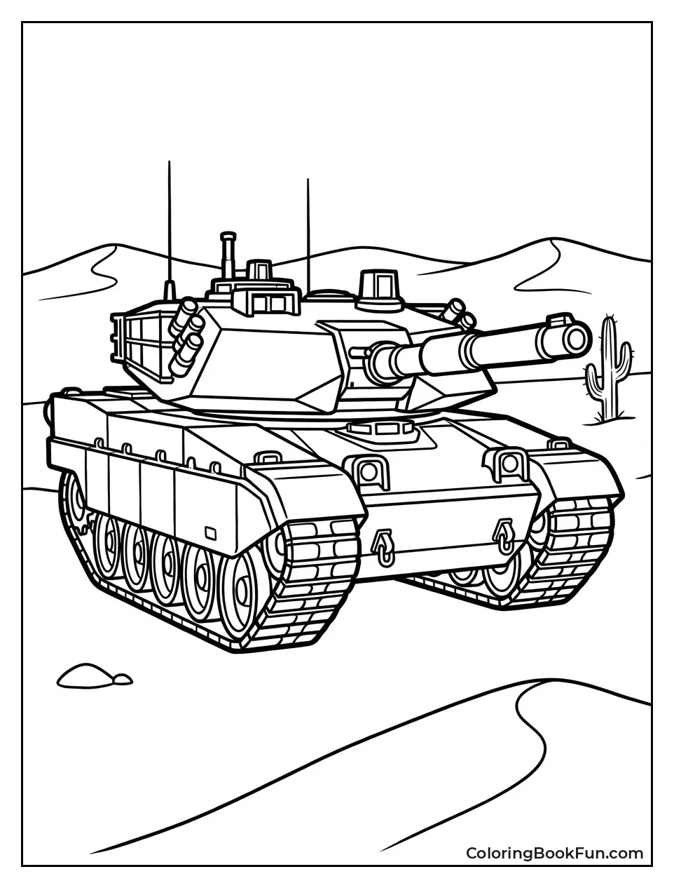 Tank in Desert