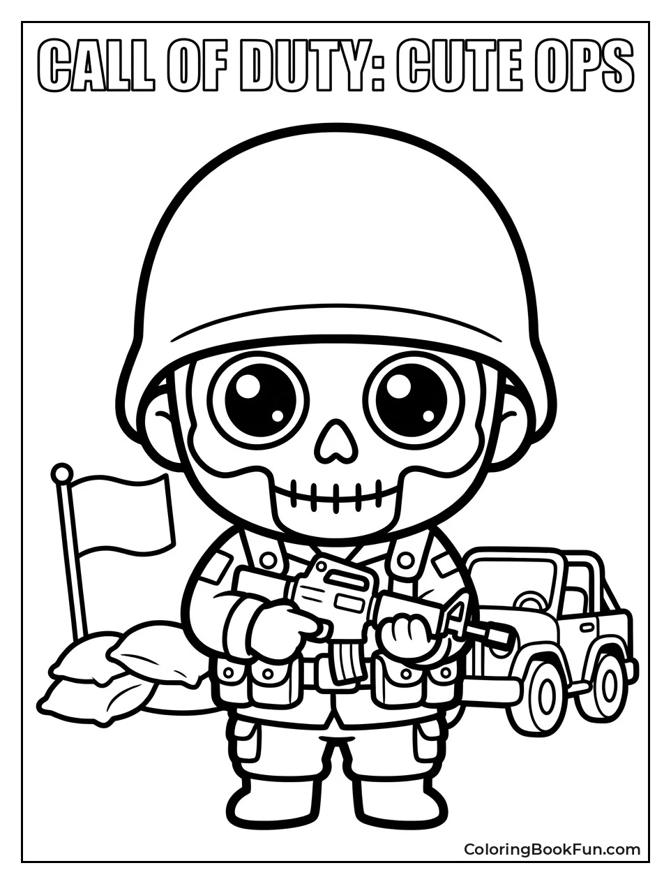 Cute Ghost with Big Eyes