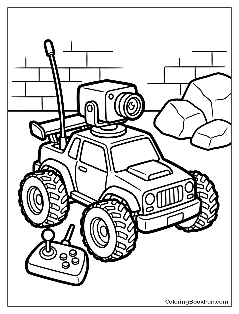 Remote Car with Antenna