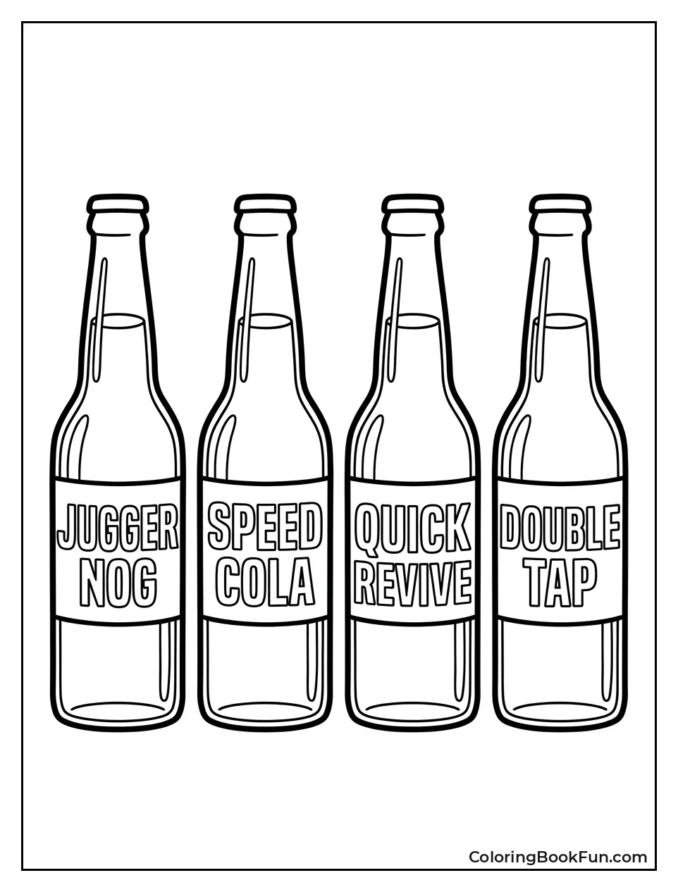 Perk Bottles on Table
