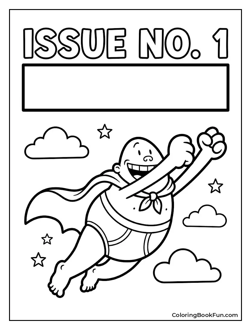 Blank Comic Book Cover Template
