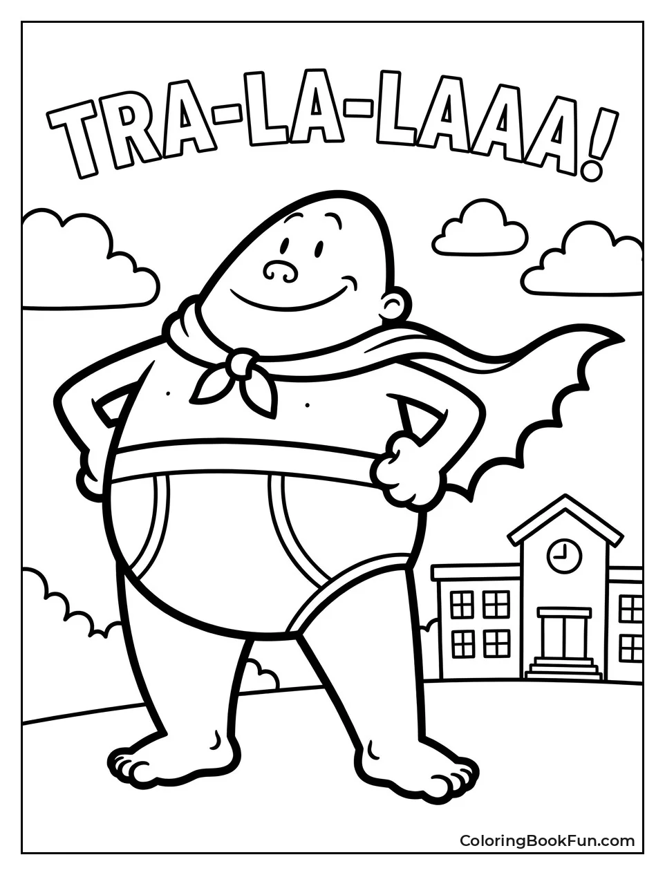 Captain Underpants Standing Heroically
