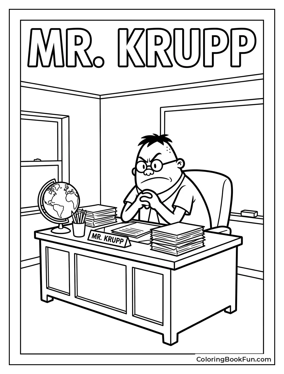 Principal Krupp Looking Grumpy