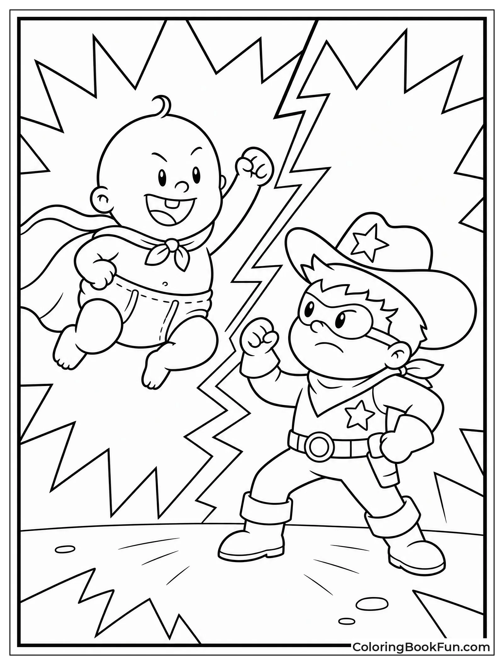 Super Diaper Baby Comic Scene
