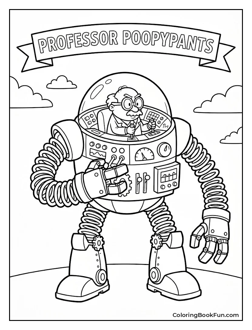 Professor Poopypants in Mech Suit