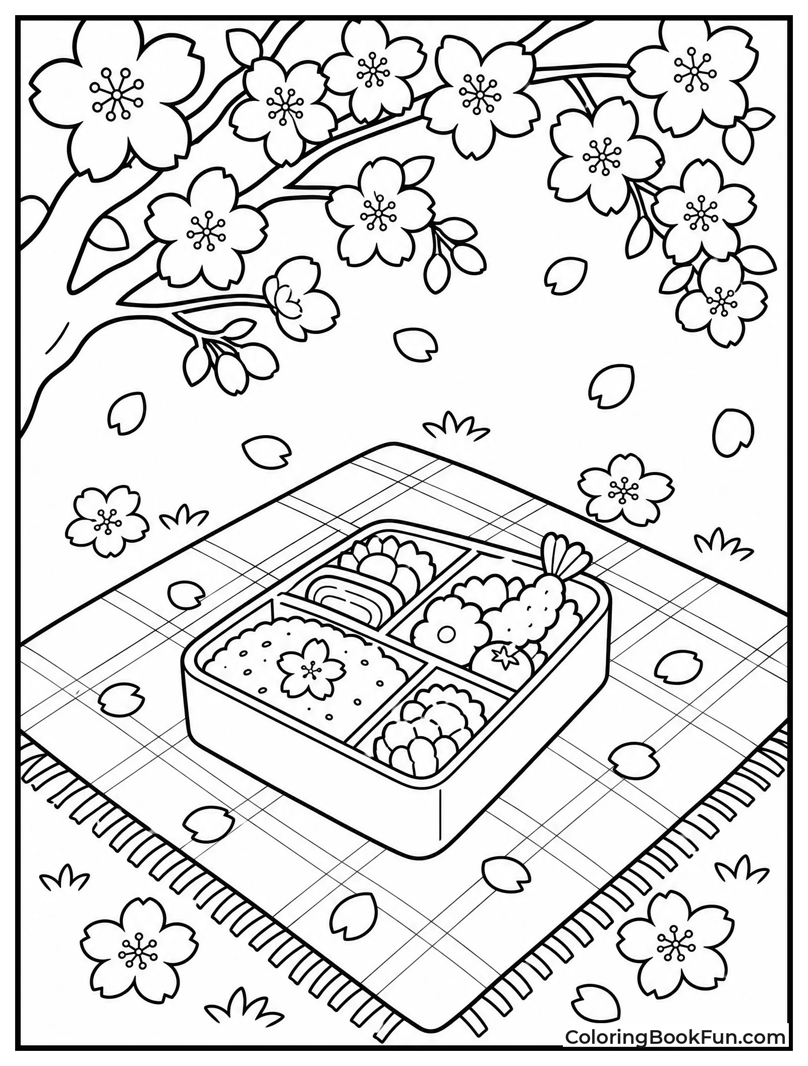 Picnic Blanket with Bento Box
