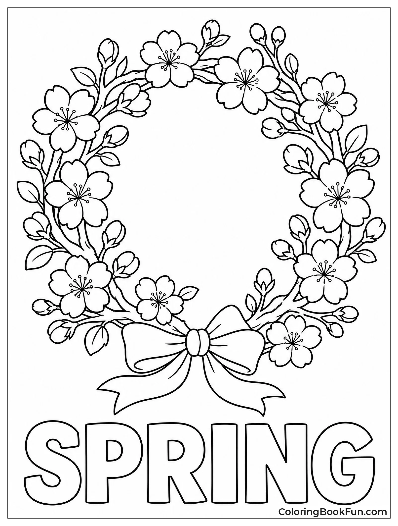 Wreath of Cherry Branches