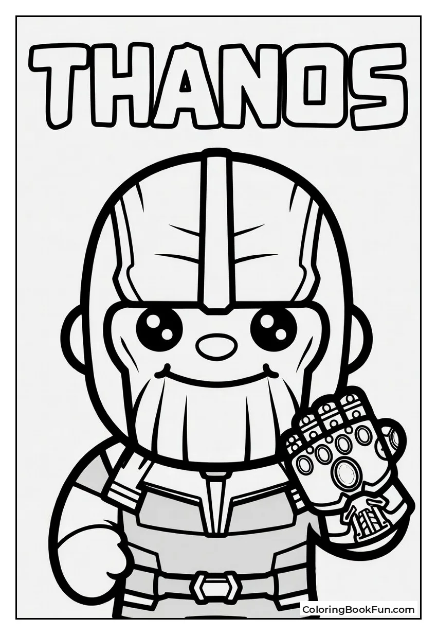 Cute Chibi Thanos for Kids