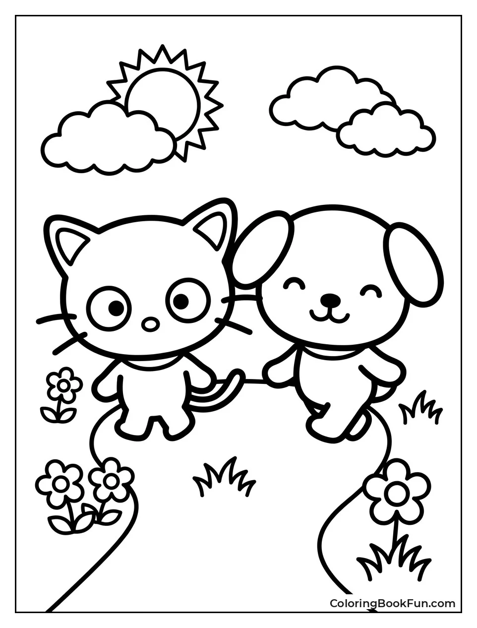 Chococat Walks with Cookie Bau
