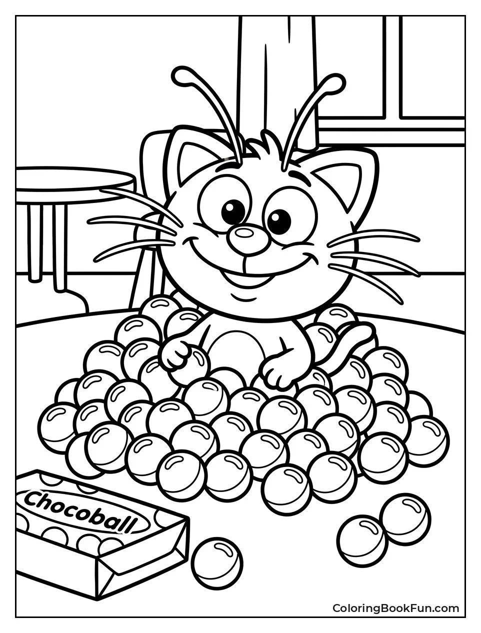 Chococat Eats His Favorite Chocoballs