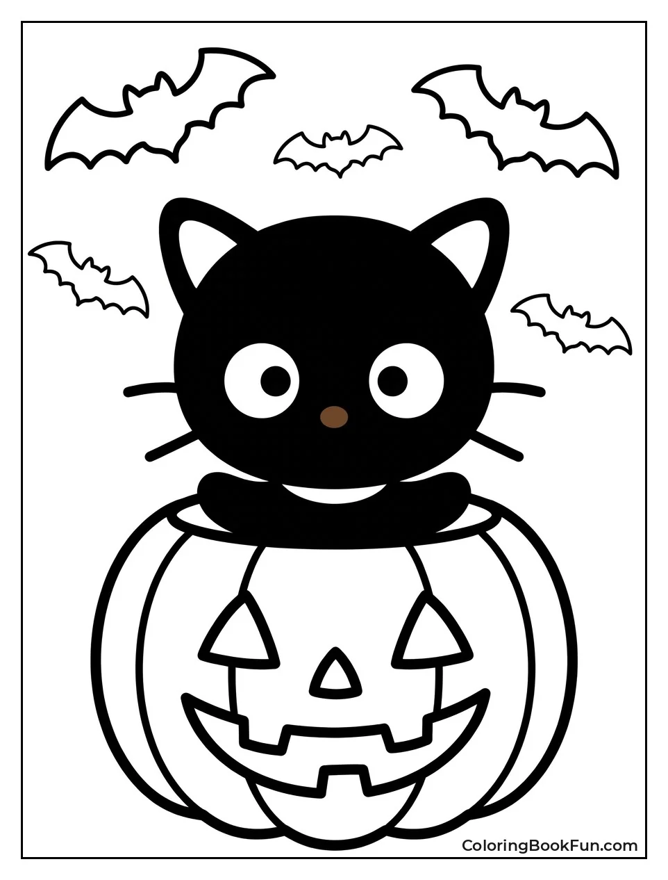 Chococat in Halloween Pumpkin Costume