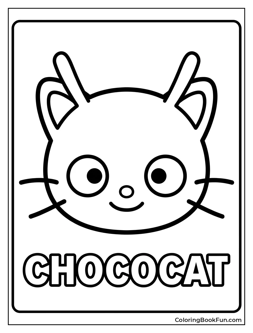 Close Up of Smiling Chococat Face