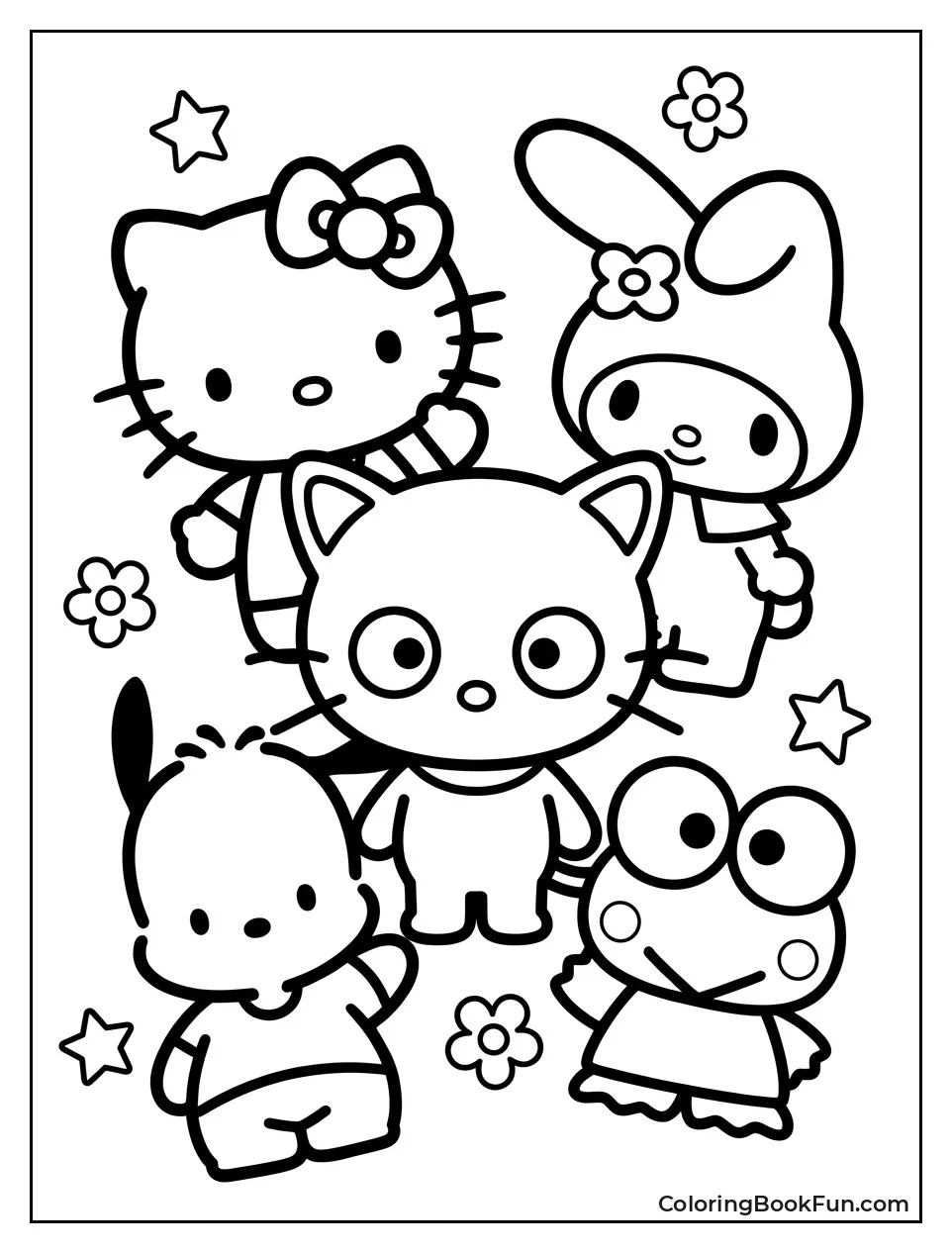 Chococat with Sanrio Friends Group Pose