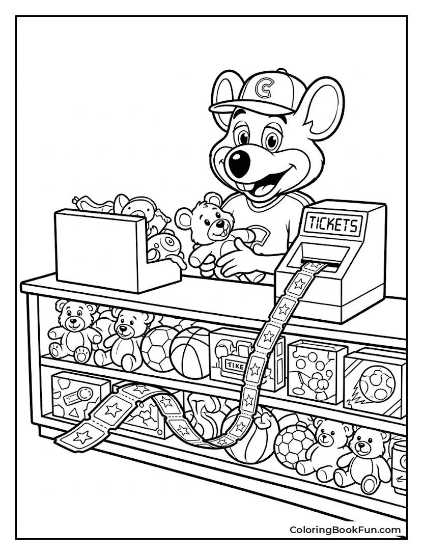 Prize Counter Loaded with Toys