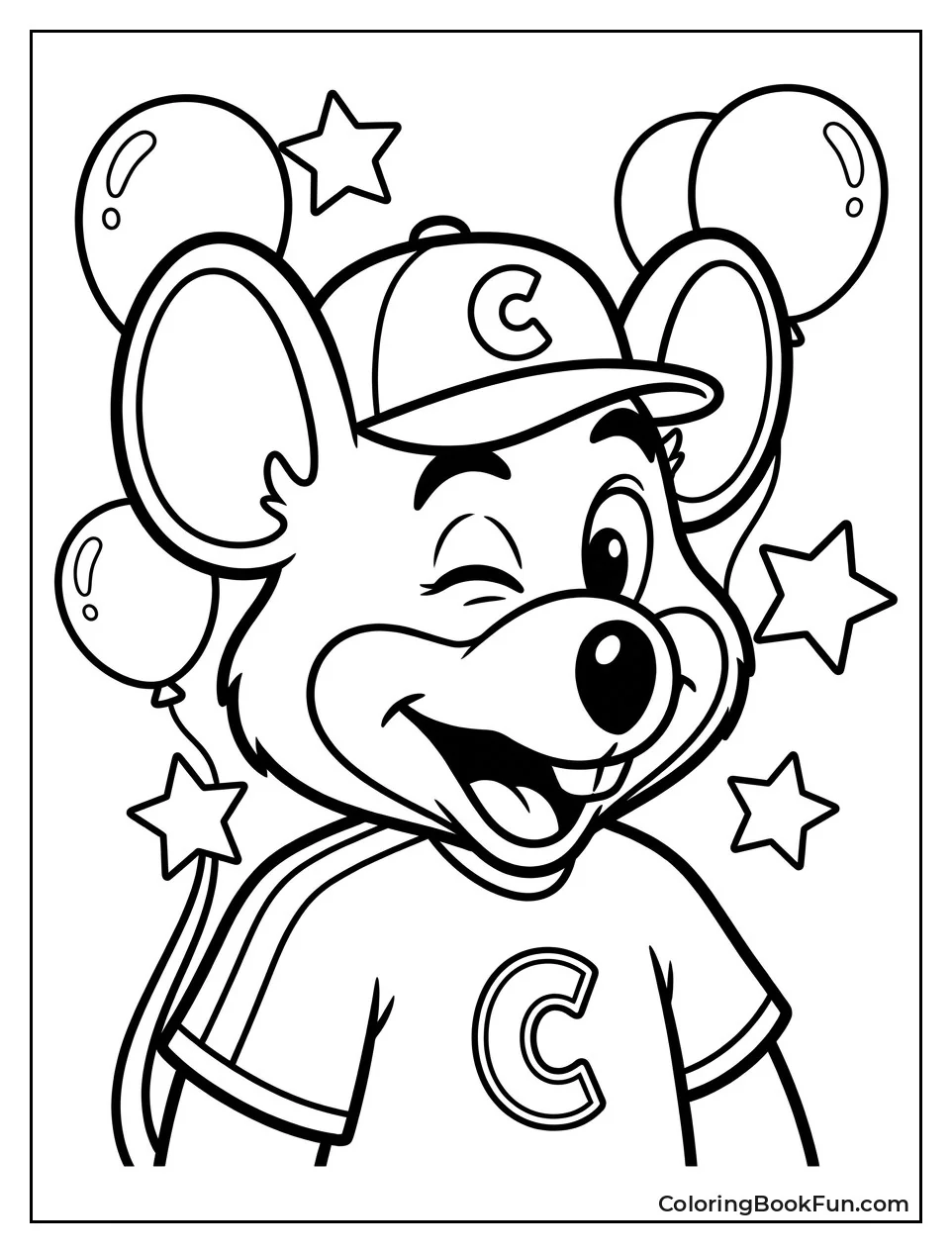Chuck E Winking with a Smile