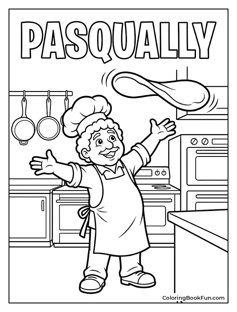 Pasqually Tossing Pizza Dough High