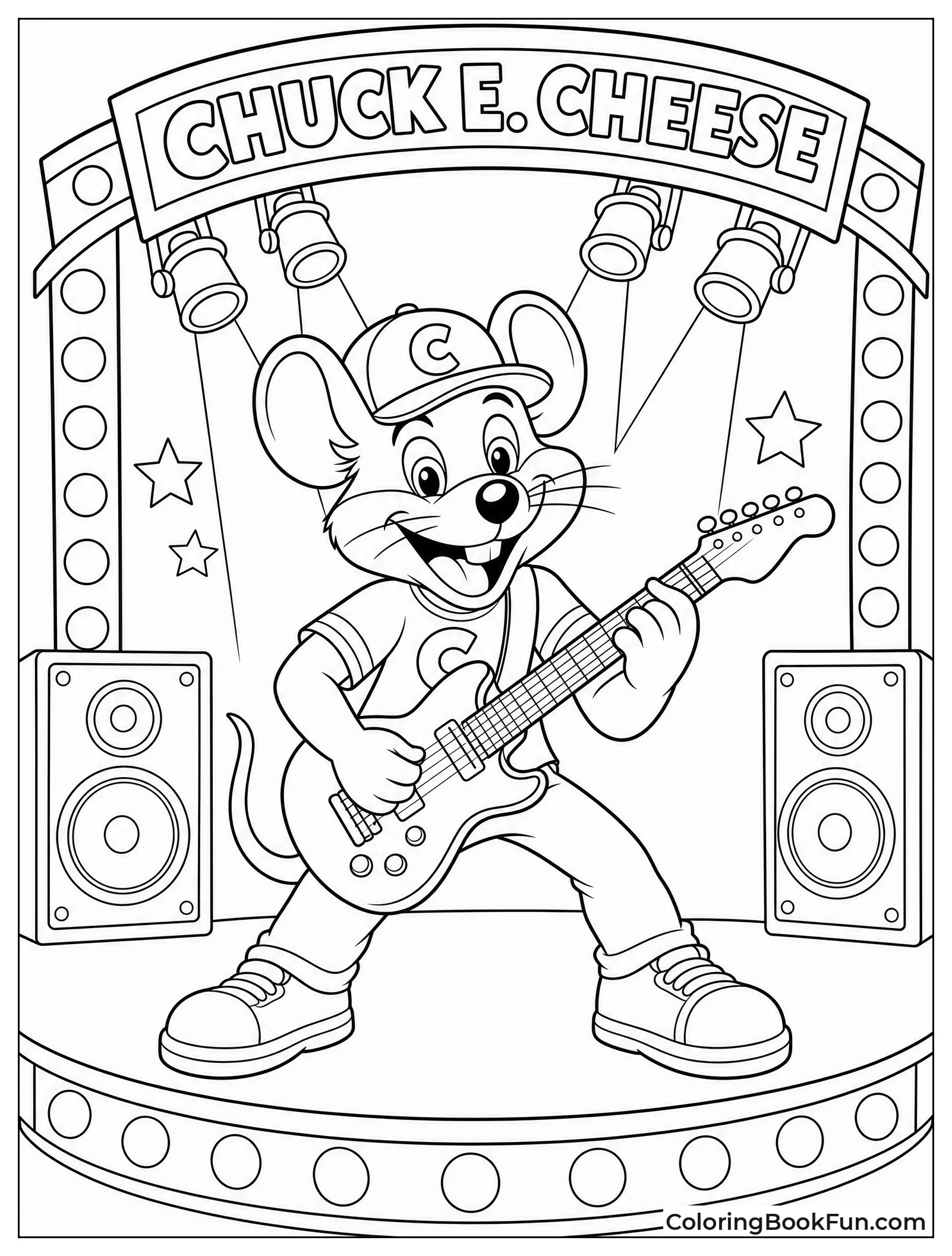 Rockstar Chuck E on Stage
