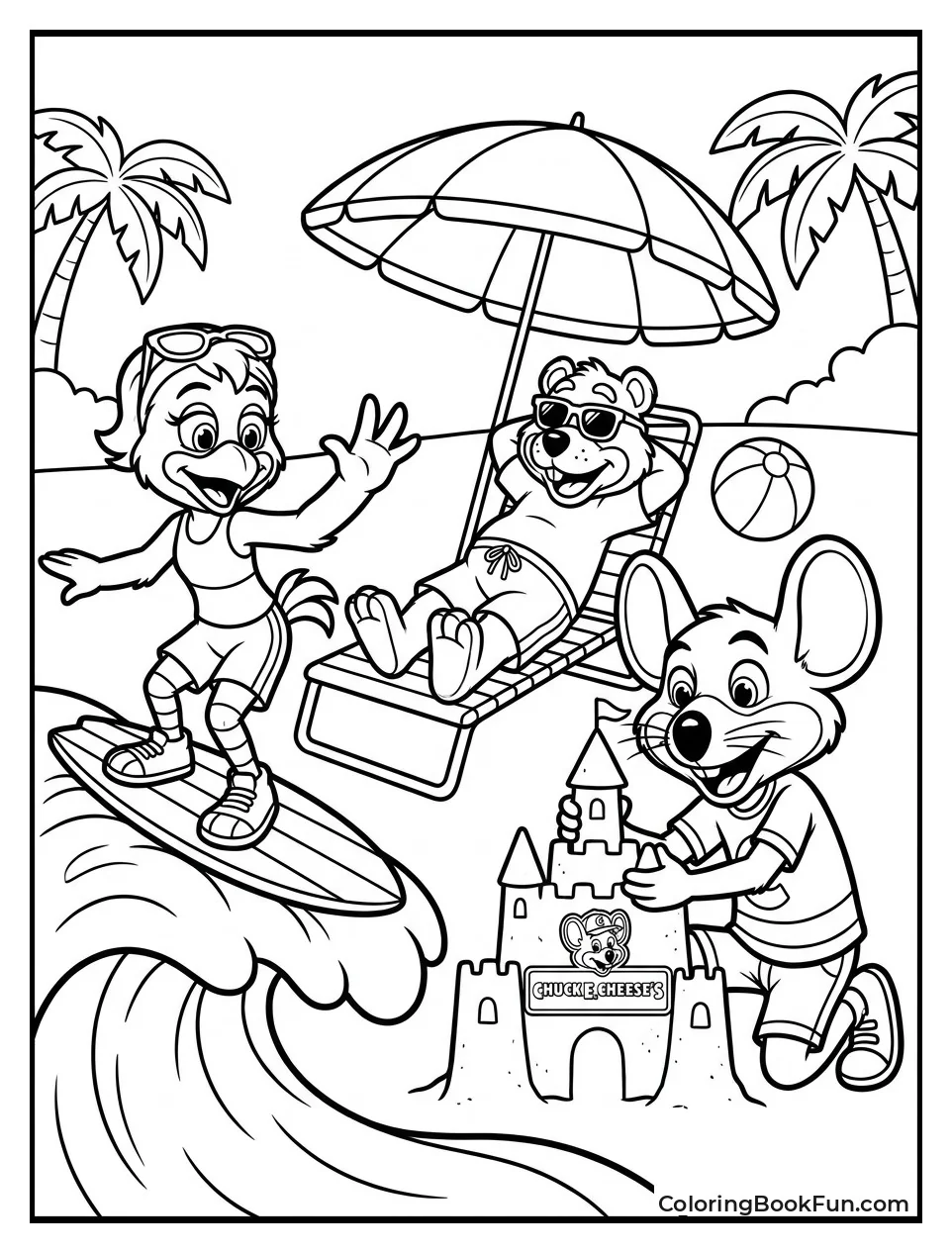 Gang Having Fun at the Beach