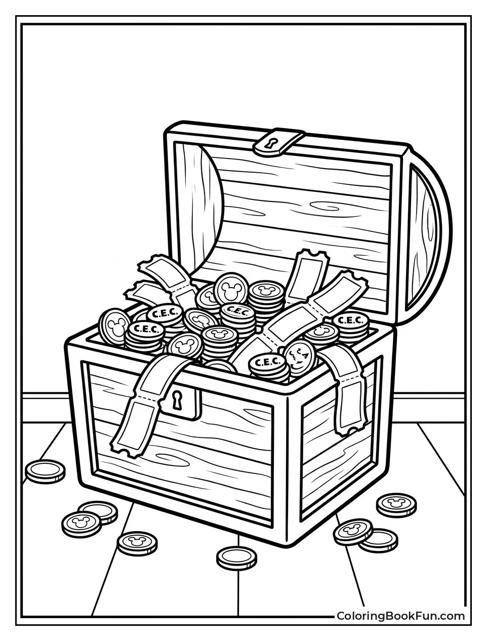 Treasure Chest of Tokens and Tickets