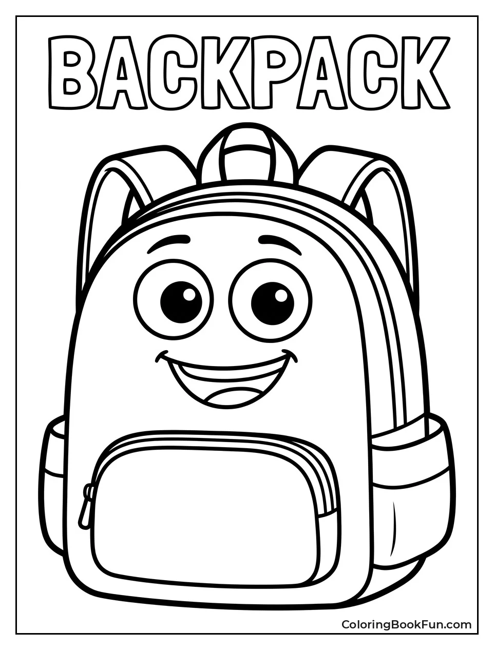 Classic Portrait of Purple Backpack