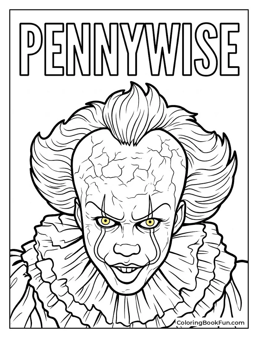 Classic Pennywise Close Up Face