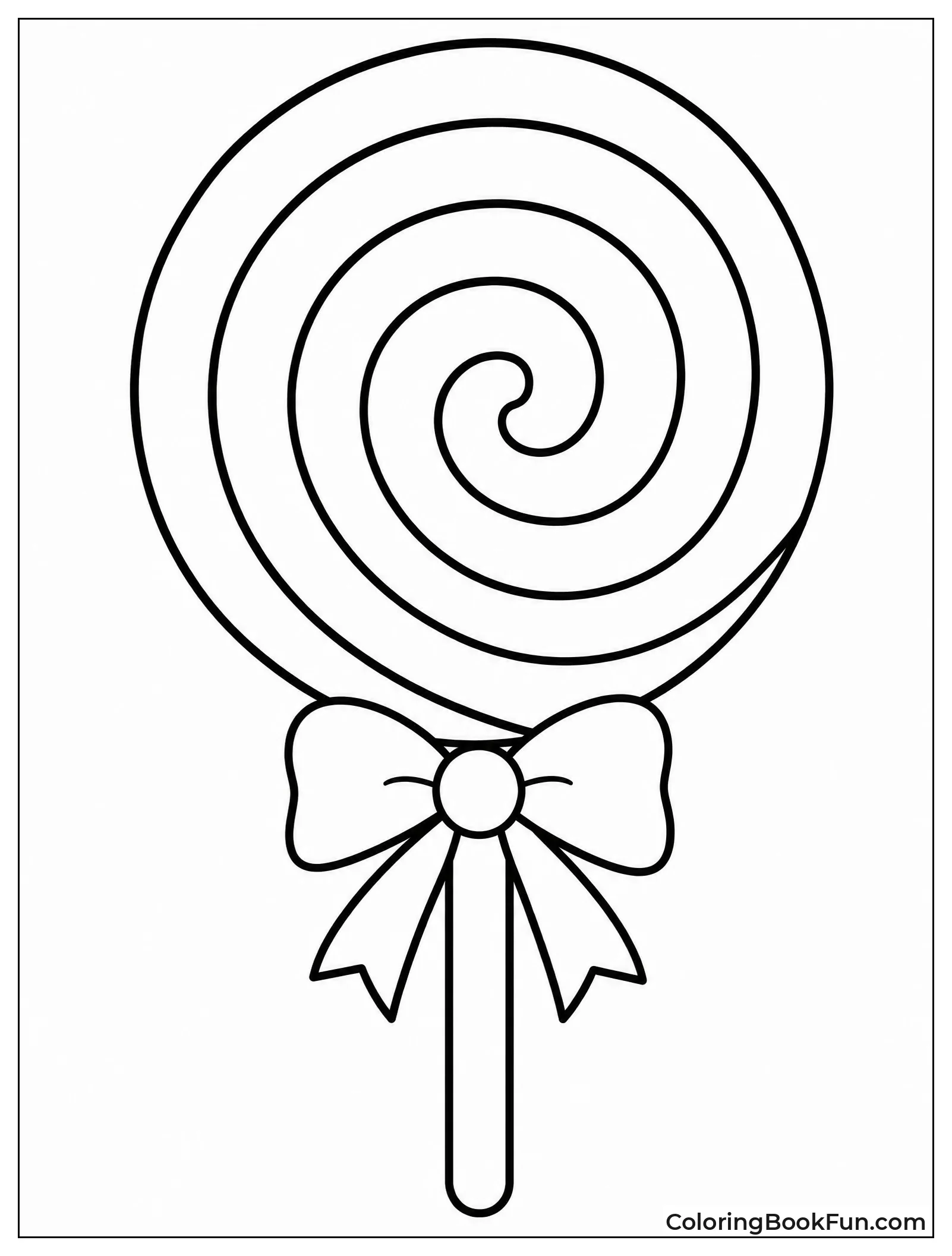 Classic Swirl Lollipop with Spiral