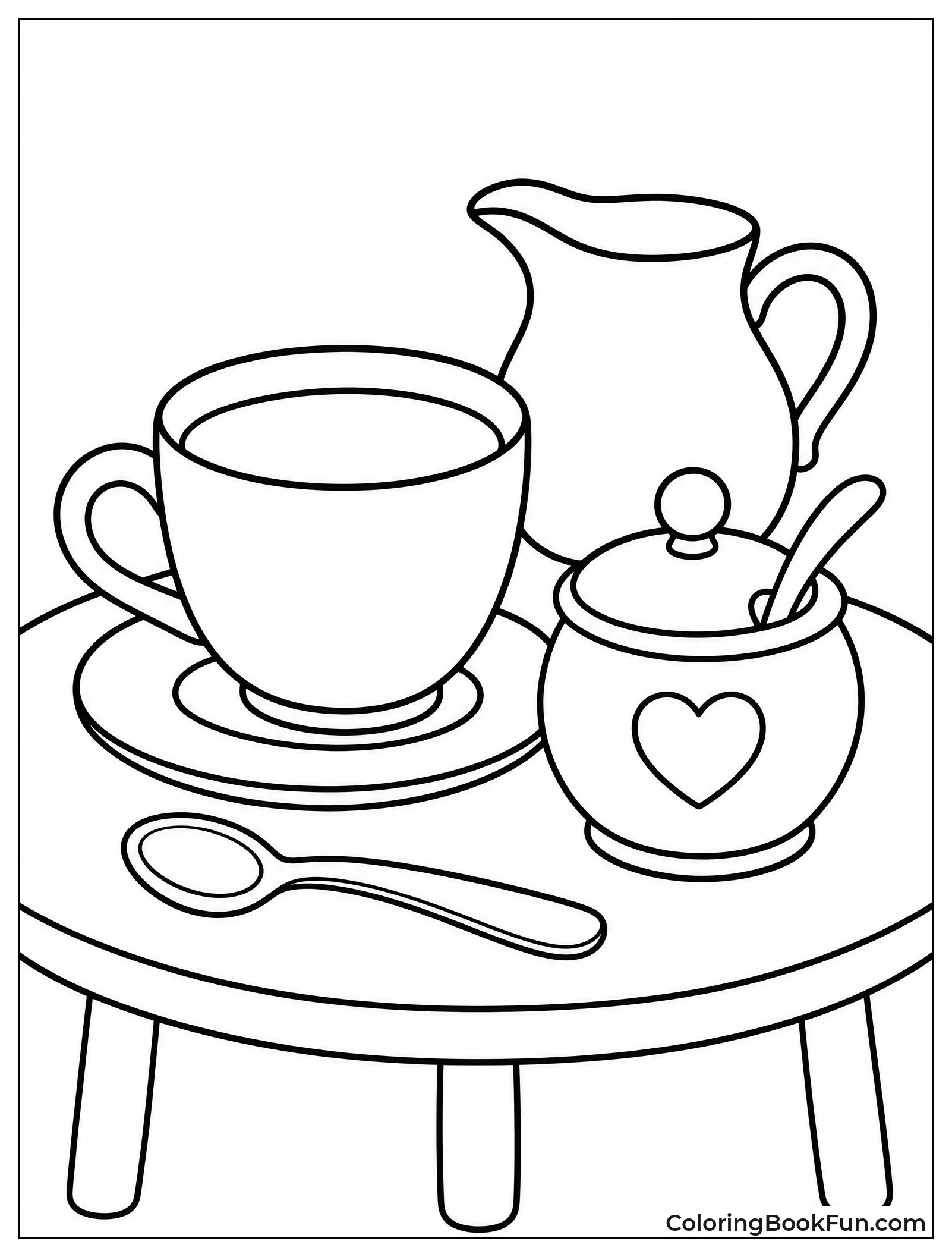 Coffee with Sugar and Cream Pitcher