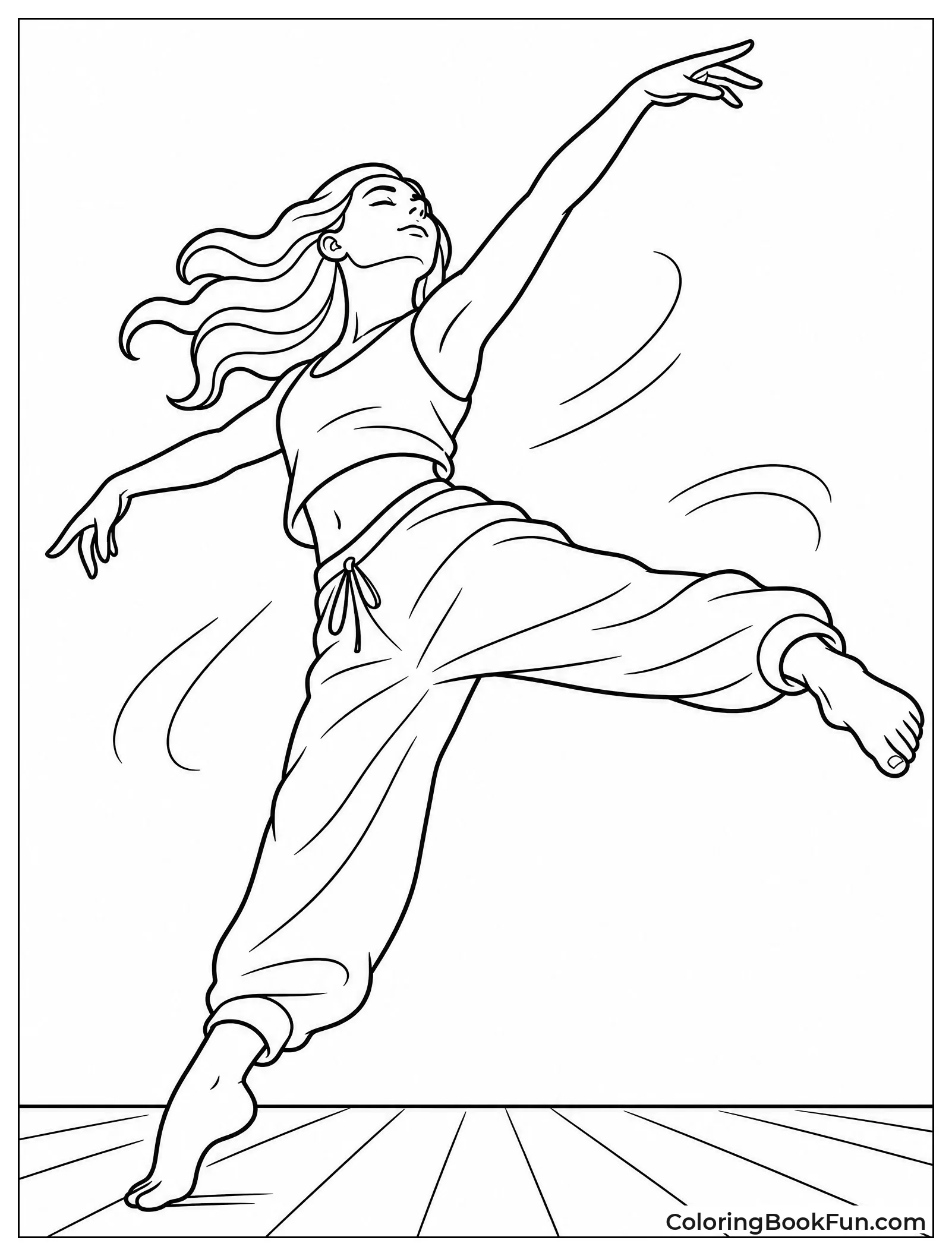 Dancer Poses from Low Angle