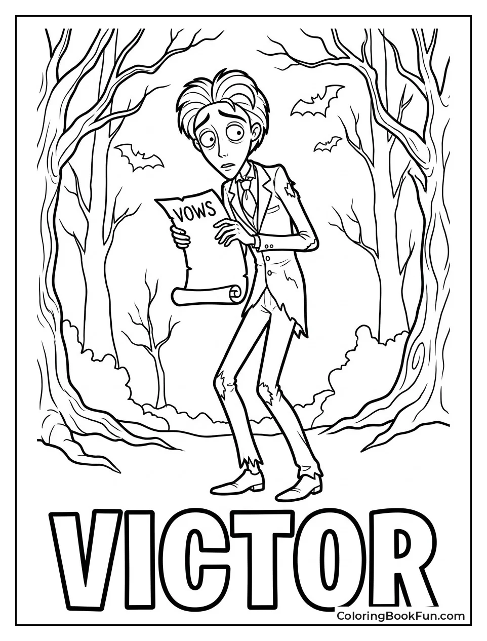 Victor Practicing Wedding Vows Nervously
