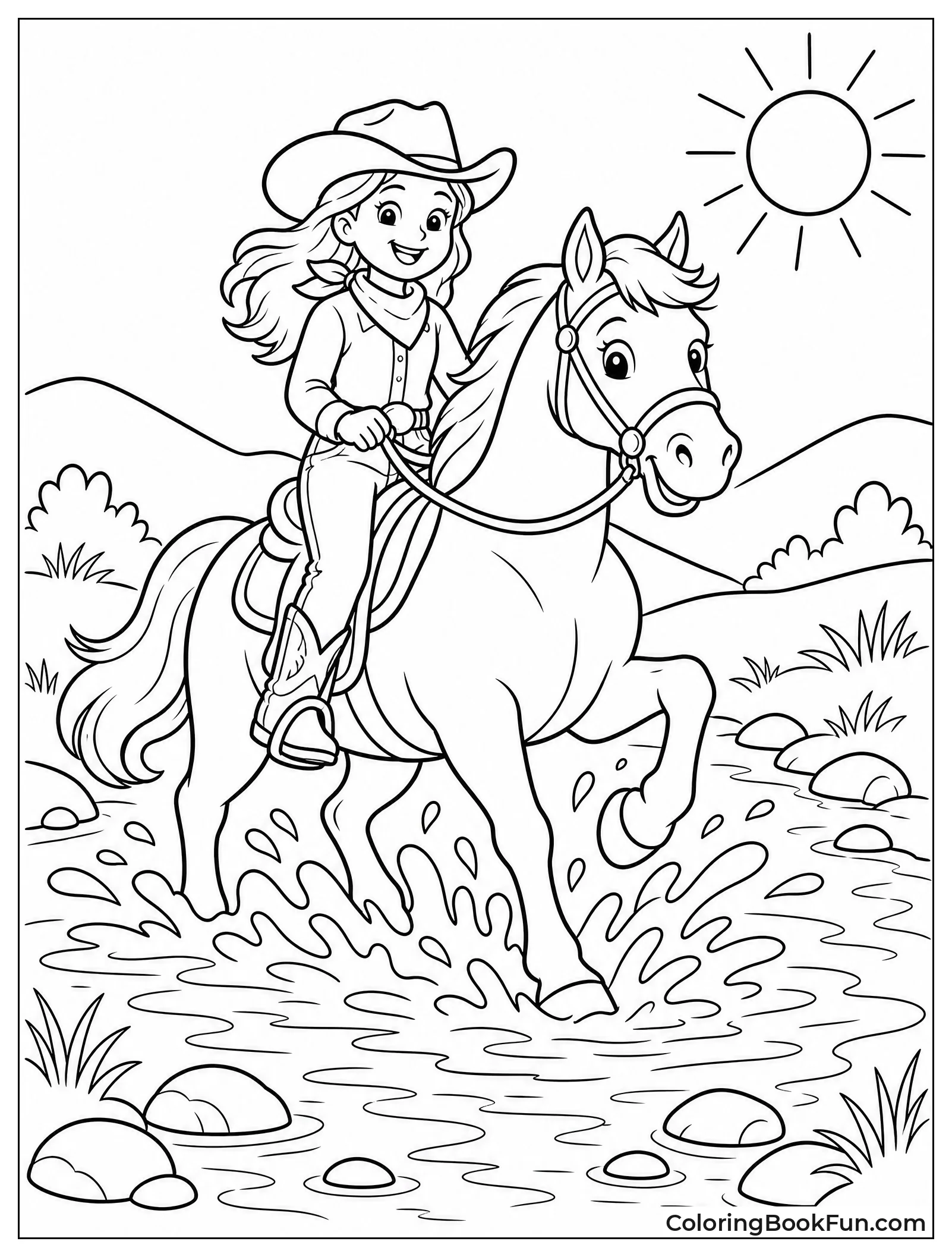 Cowgirl Crossing Sunny Summer Creek