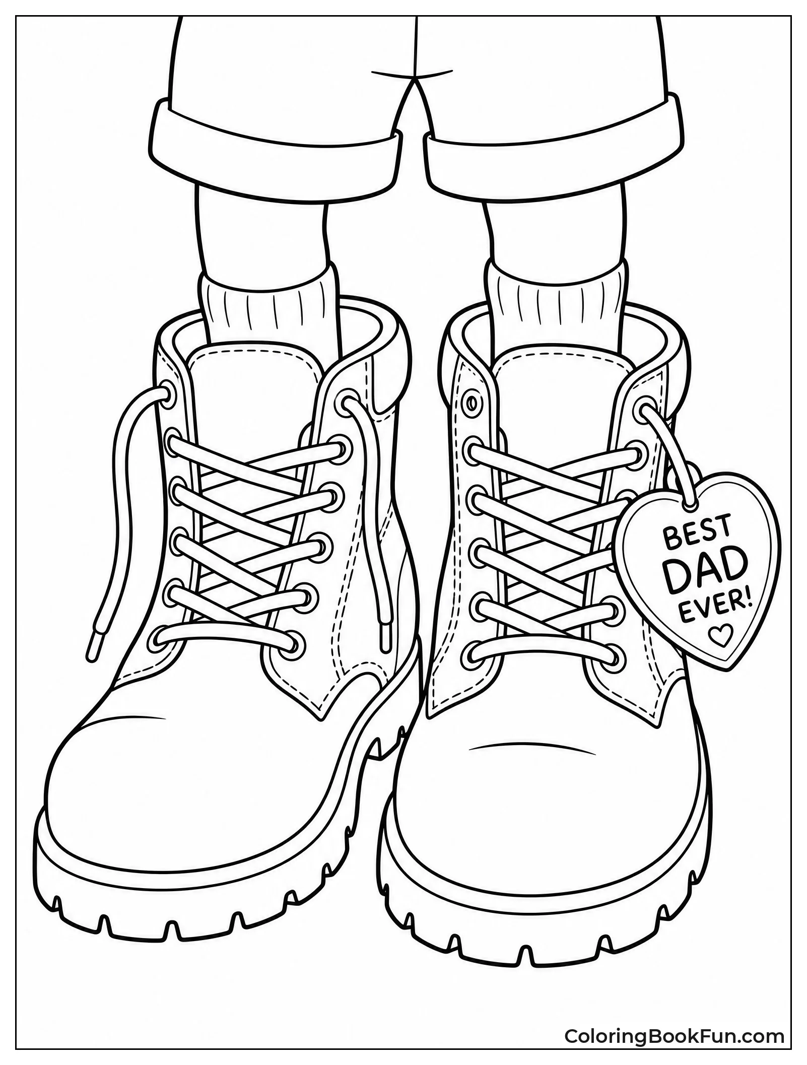 Child Stepping in Dads Big Shoes