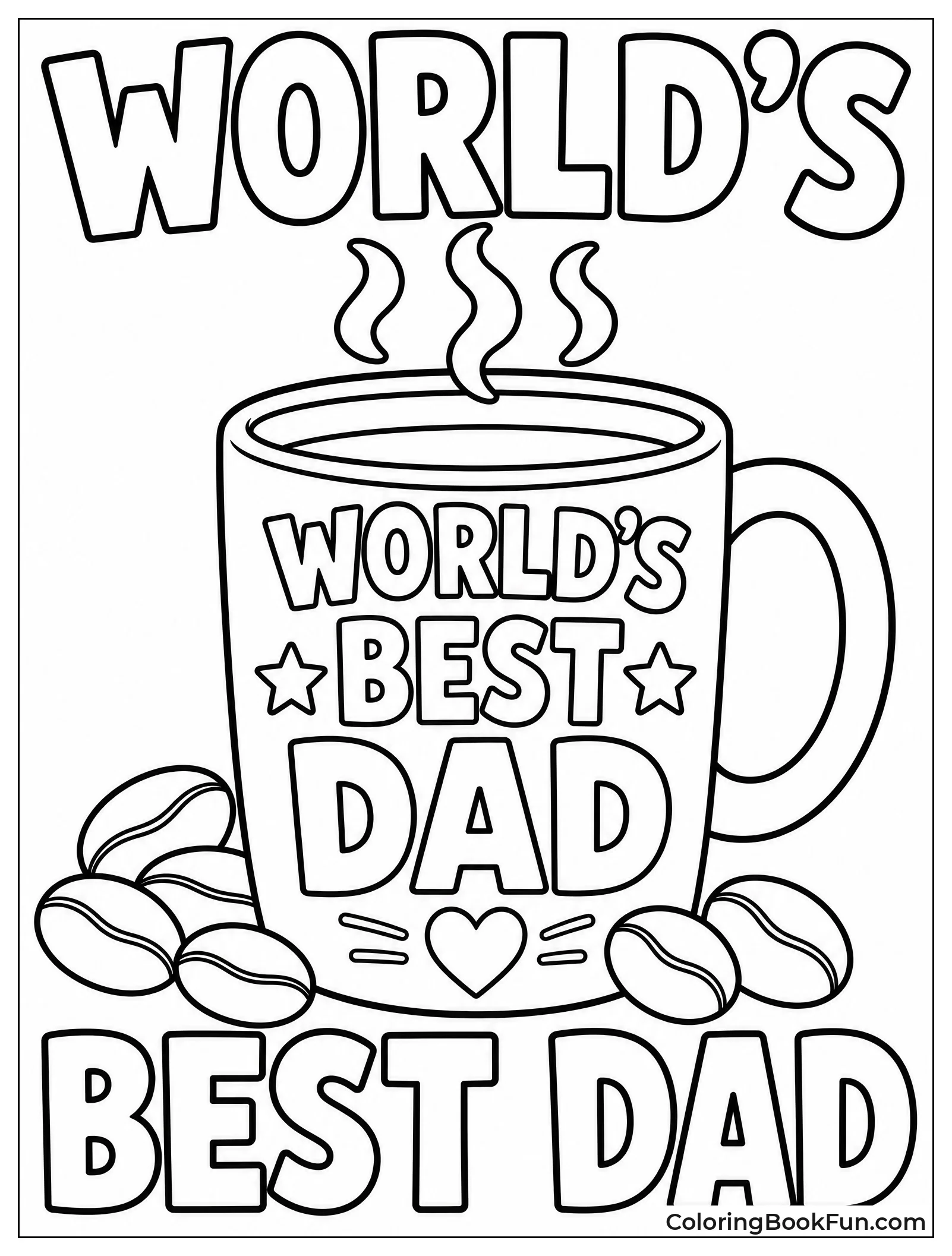 Worlds Best Dad Coffee Mug