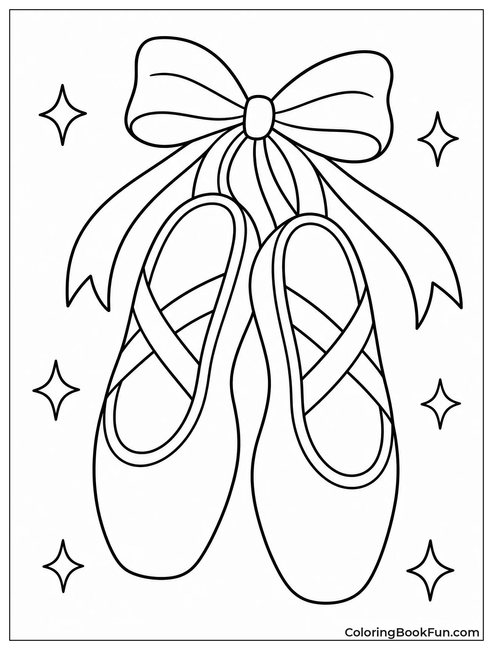 Ballet Slippers Tied with Bows