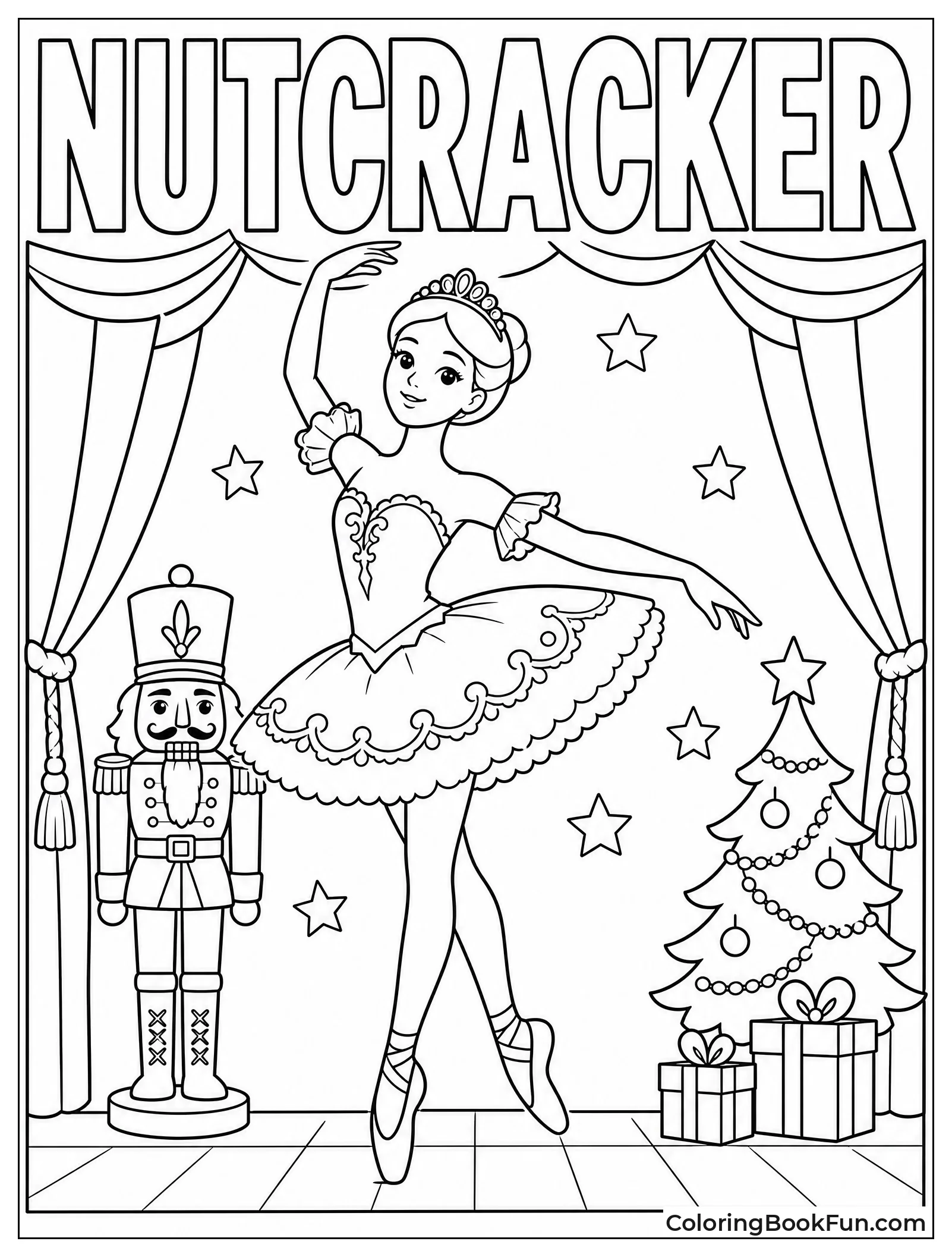 Ballerina Dances Nutcracker Scene