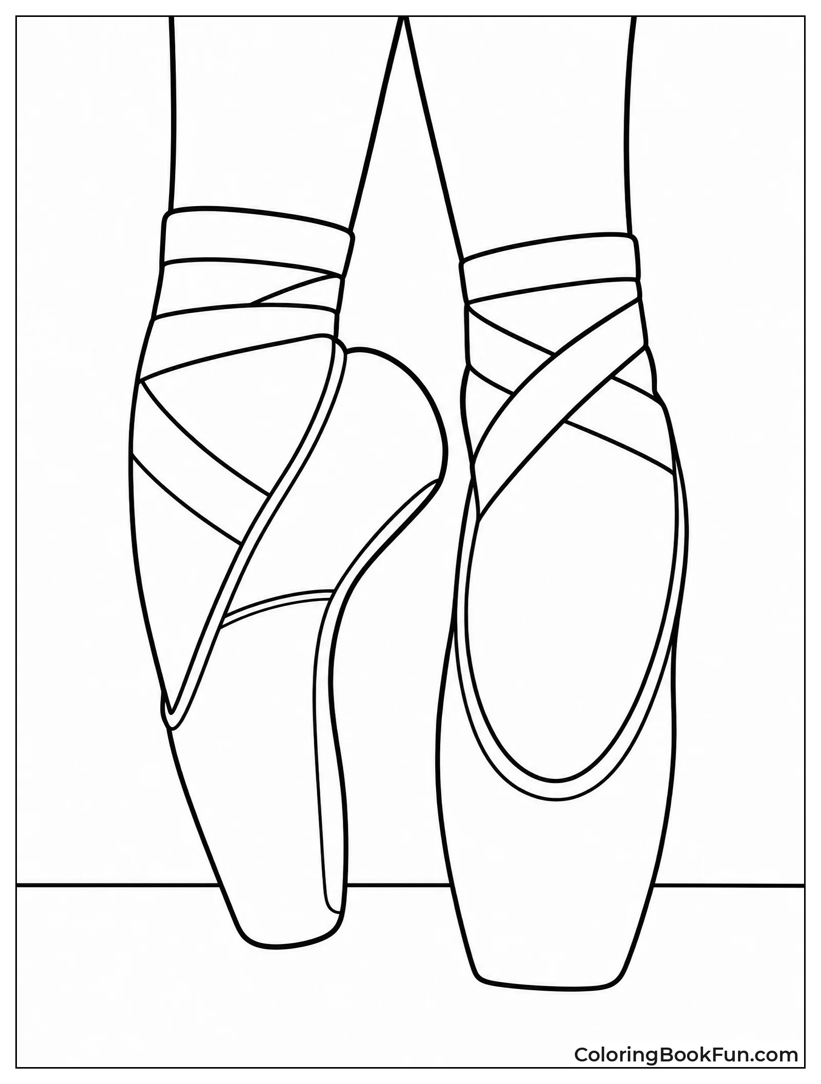 Close-Up of Pointe Shoes