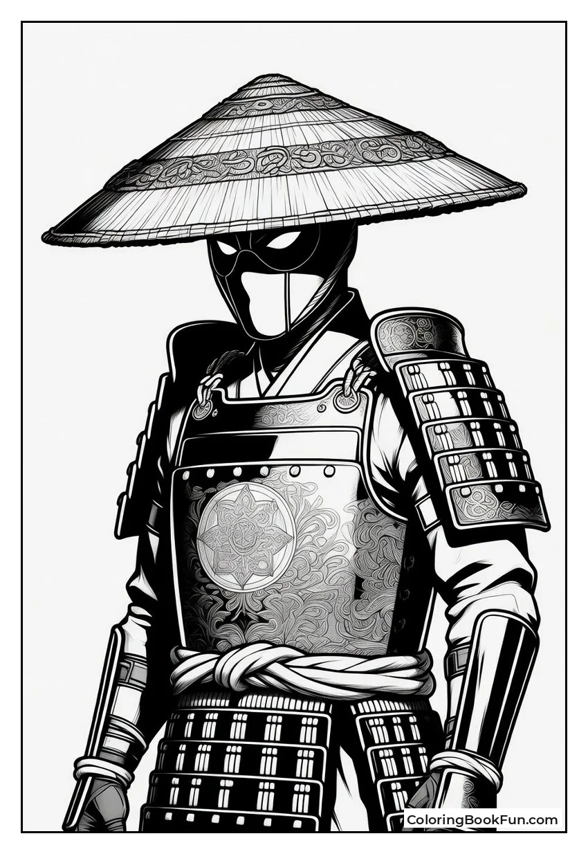 Samurai Deadpool Wears Ornate Armor