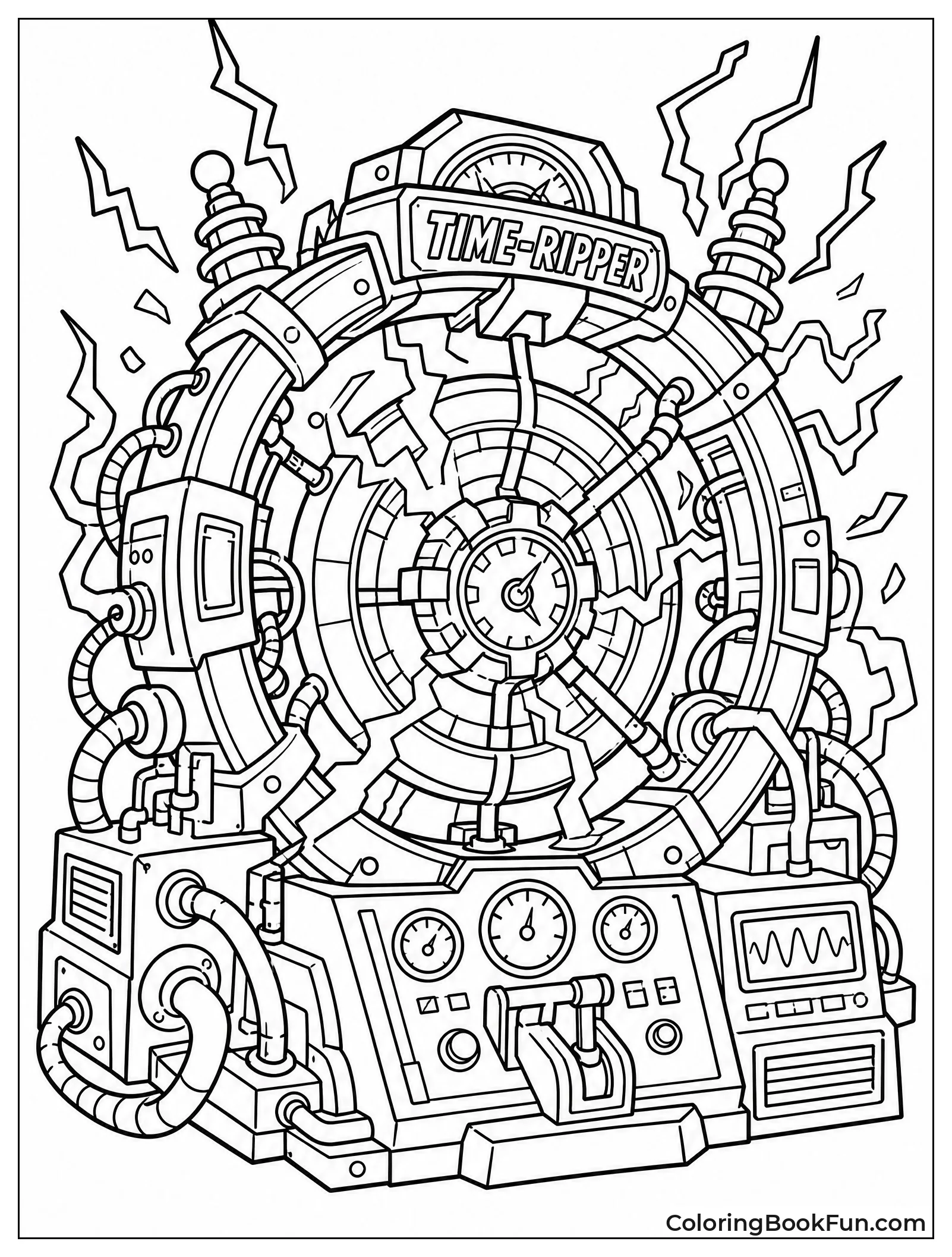 Time Ripper Machine With Energy Bolts