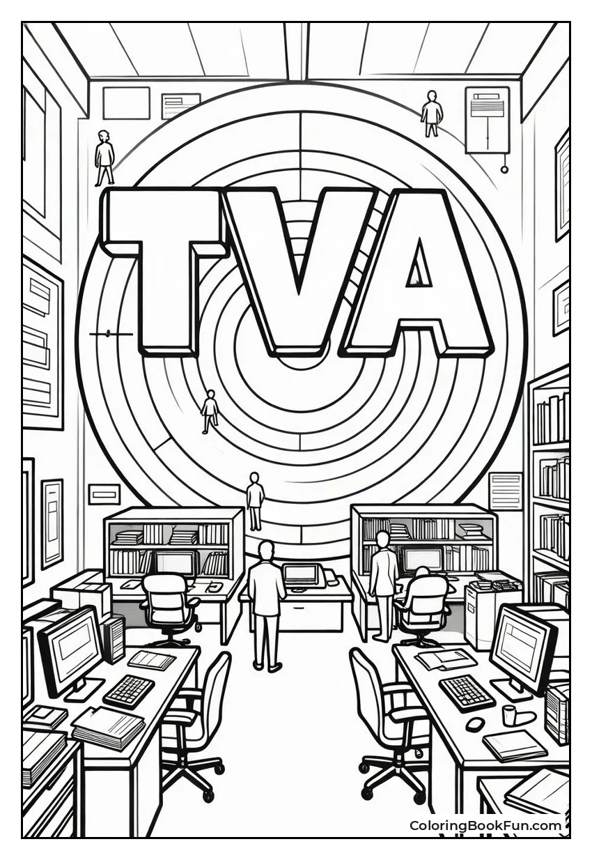 Time Variance Authority Office With Agents