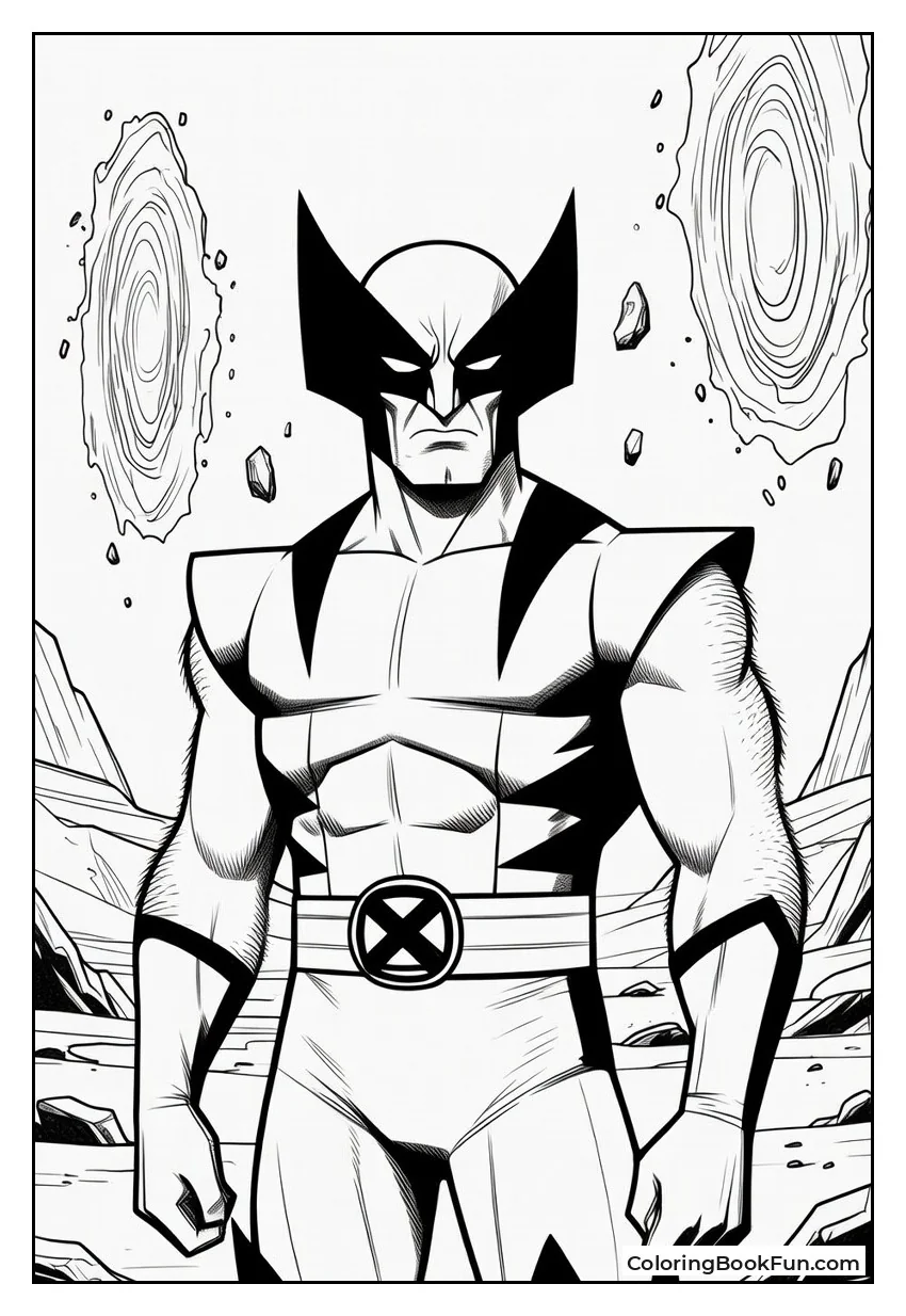 Wolverine Stands In The Empty Void