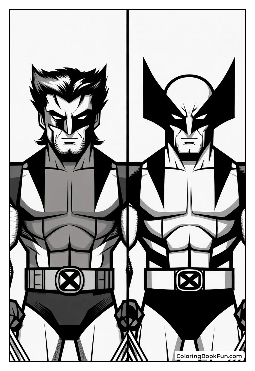 Wolverine In Brown Suit And Yellow Suit