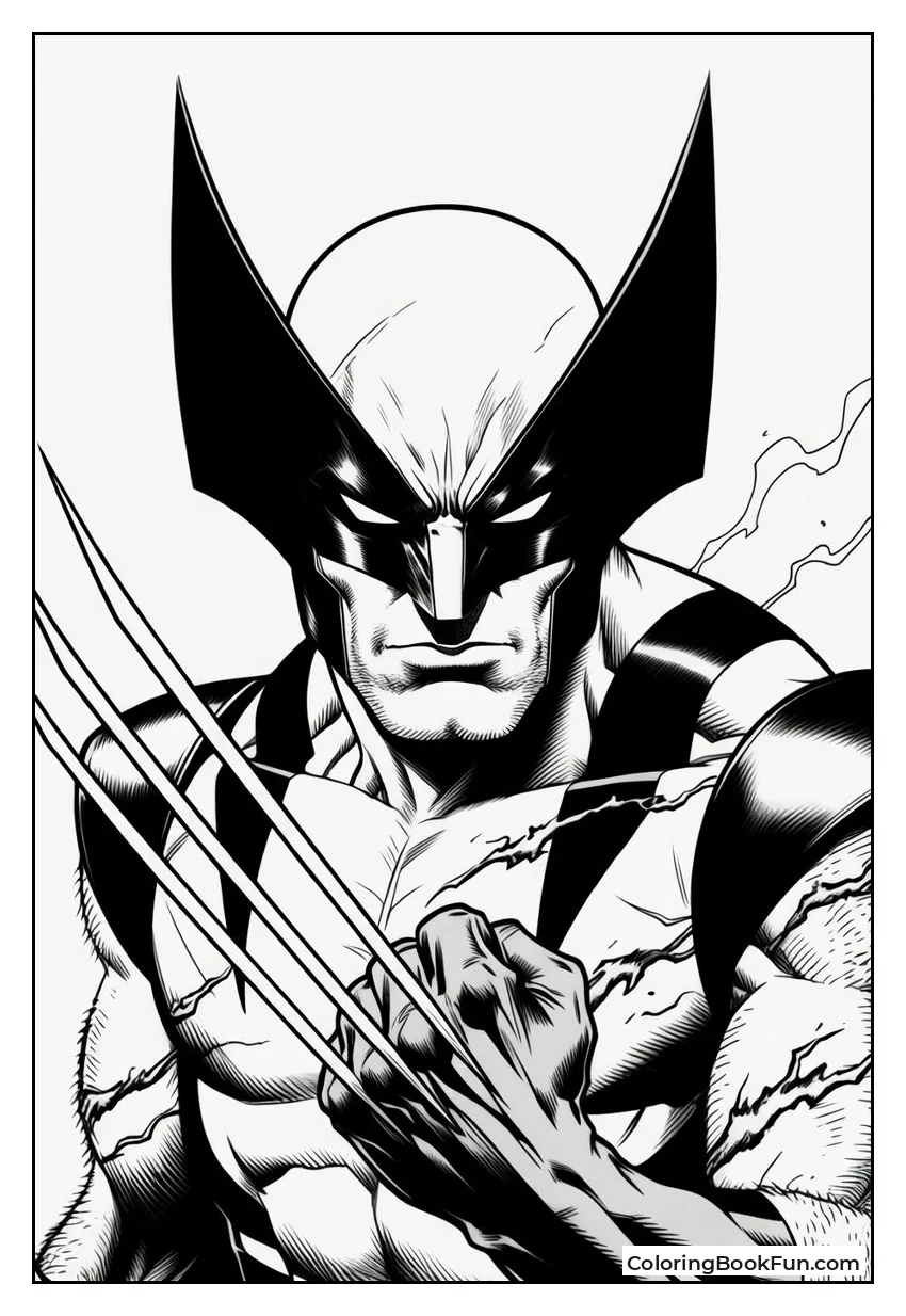 Wolverine Extends Claws With Healing Effects
