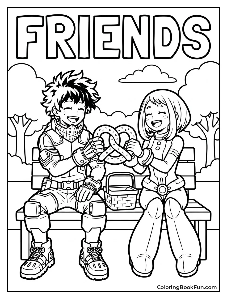 Deku and Uraraka Share a Snack