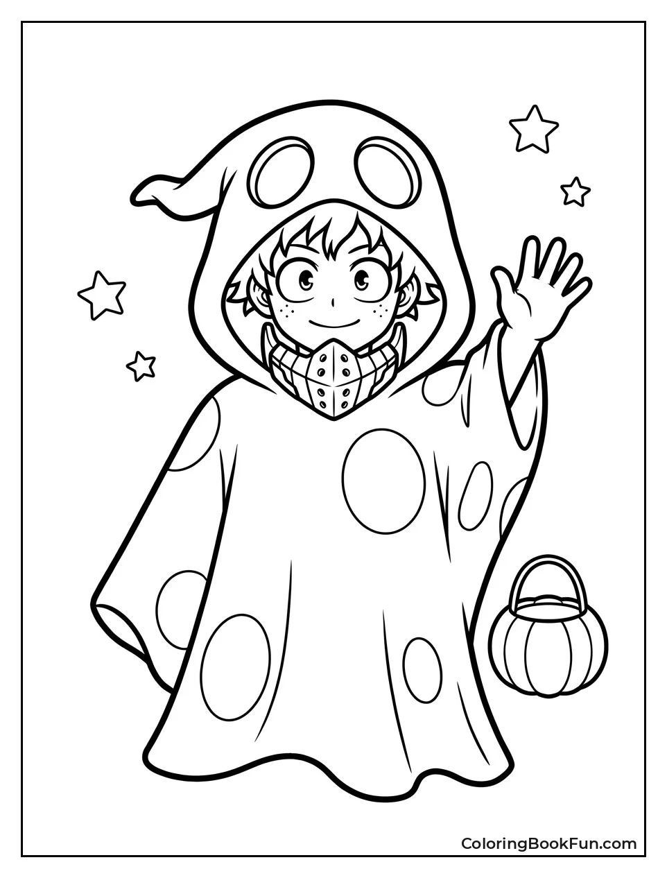 Deku Wears a Cute Ghost Costume