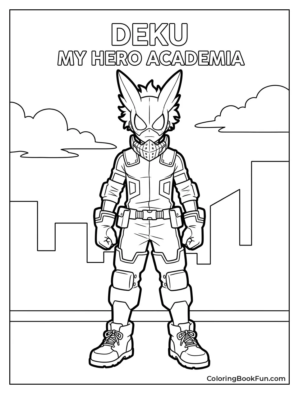 Deku Wears His Full Hero Suit