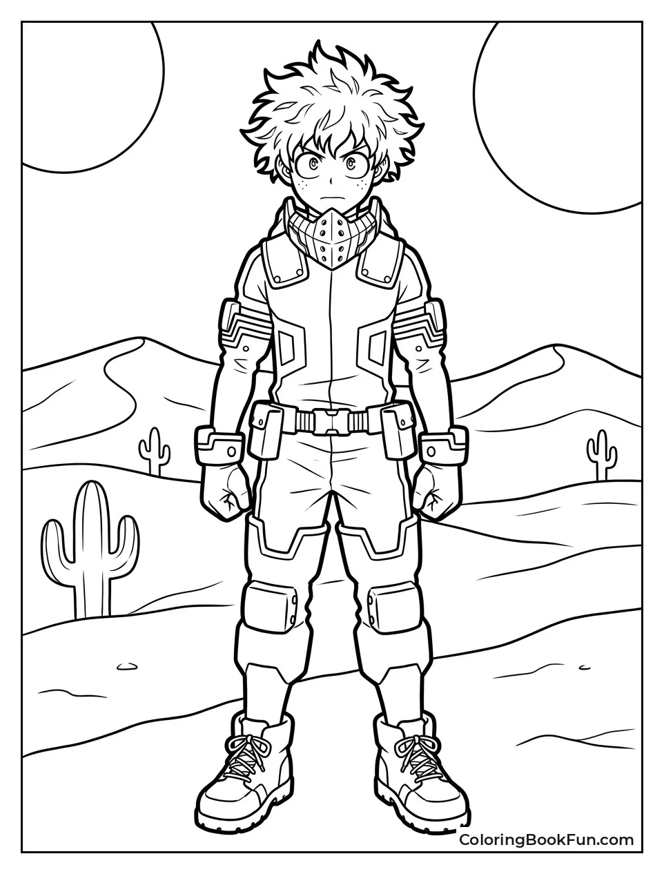Deku Stands in a Sandy Desert