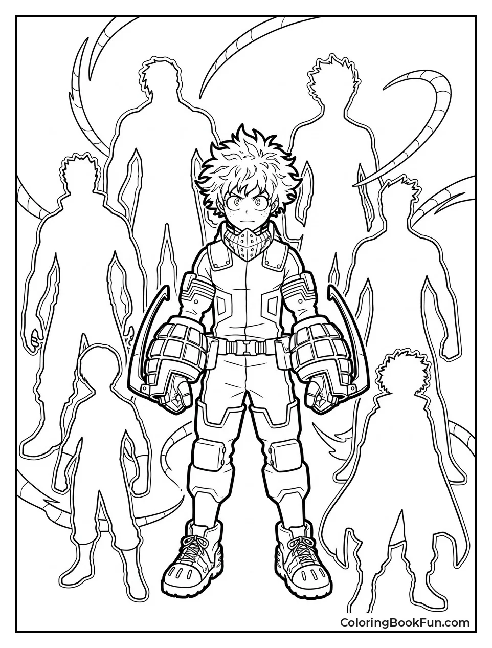 Deku Glows with Past Quirk Users