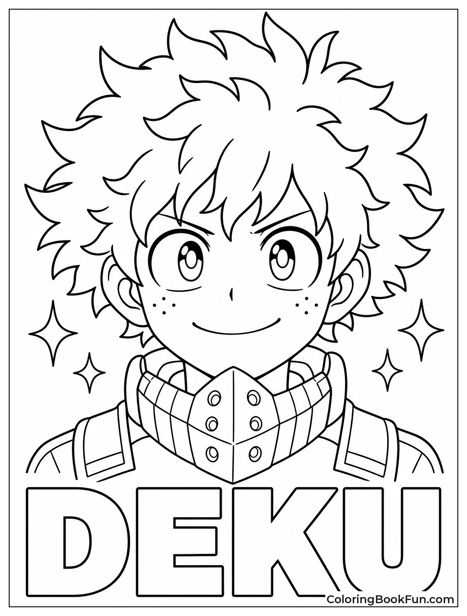Deku Has Sparkles Around His Head