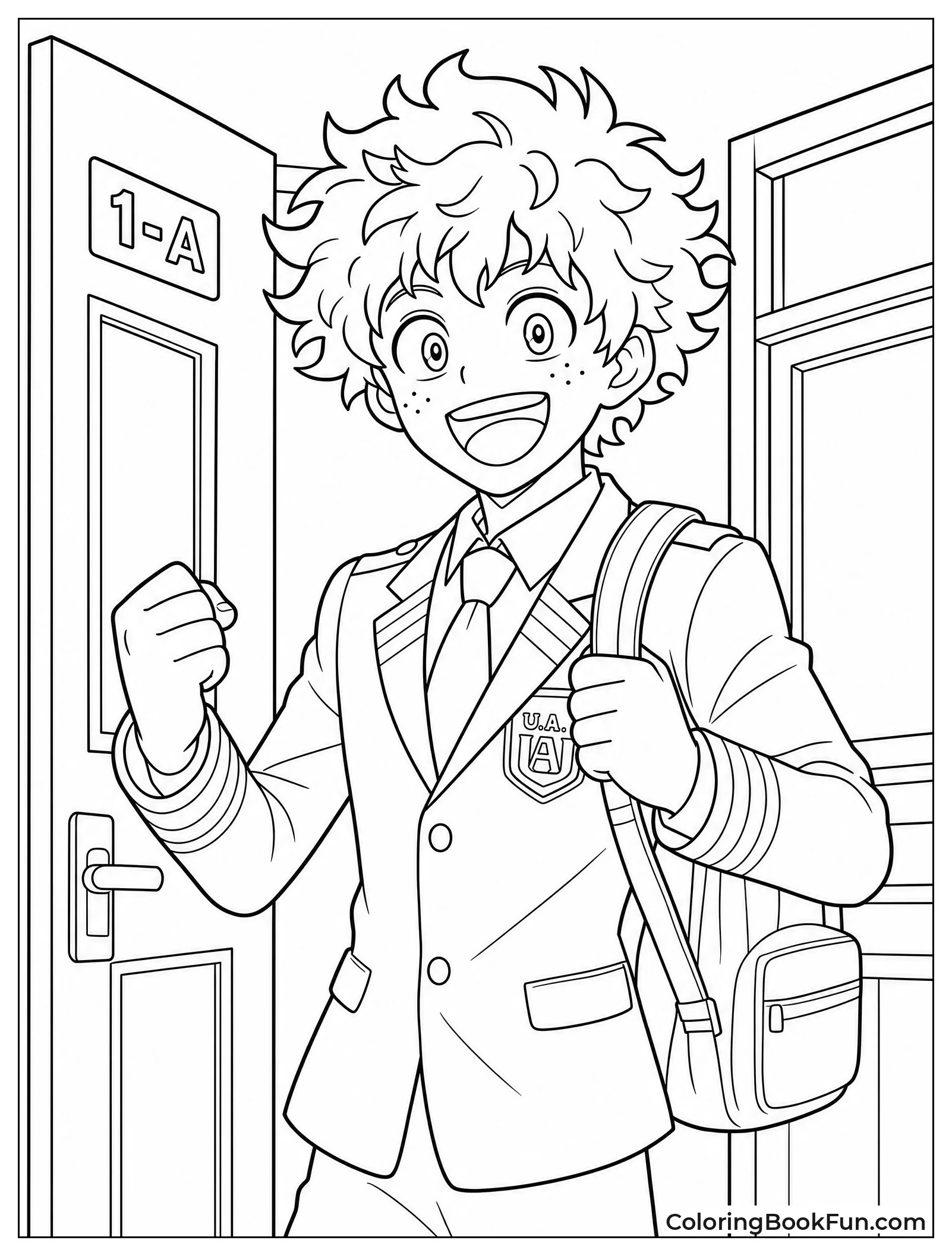 Deku Wears His UA Uniform